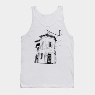 The old building vintage with line style Tank Top